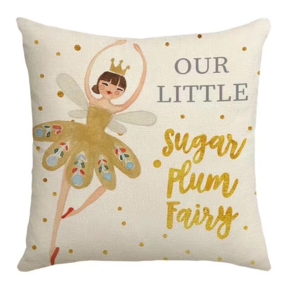 2Pc Christmas Nutcracker Decorative Pillowcase Linen Blend Christmas Home